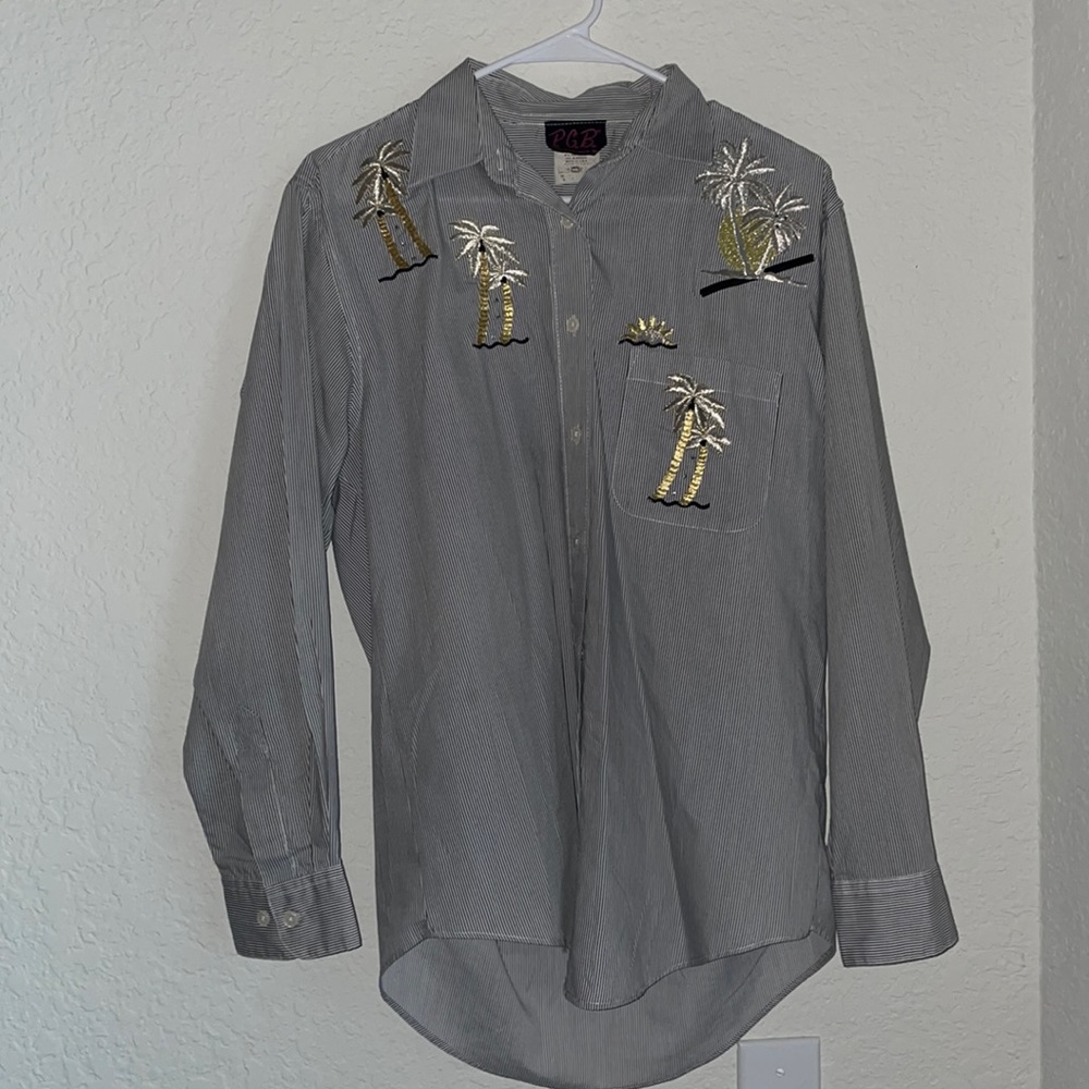 VINTAGE PALM TREE BUTTON DOWN